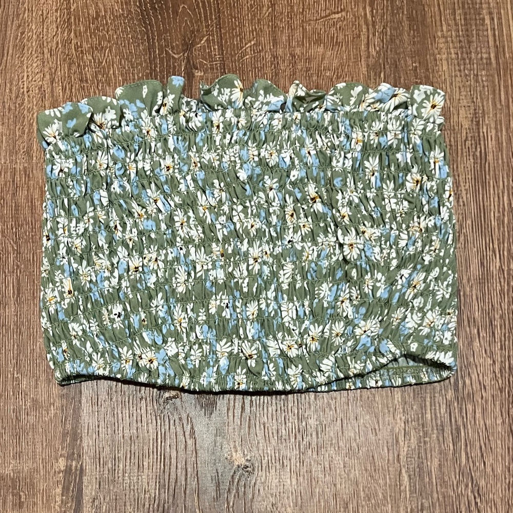 nasty gal floral tube top